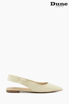Dune London Cream Heighten Twist Knot Slingback Sandals (965646) | €43