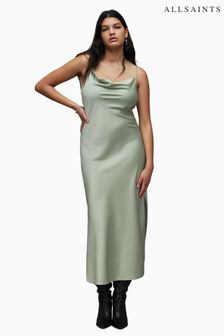 AllSaints Green Hadley Dress (966194) | OMR62