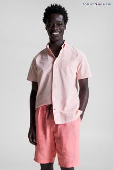 Розовый - Оксфордская рубашка с короткими рукавами Tommy Hilfiger (966302) | €59