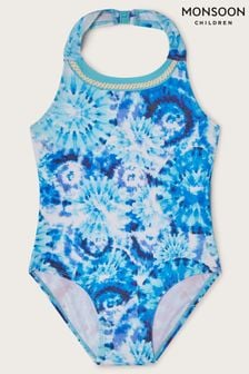 Monsoon Blue Tie Dye Crochet Swimsuit (966366) | HK$185 - HK$226