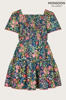 Monsoon Blue Paisley Print Dress (966456) | €39 - €46