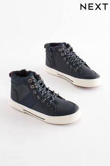 Navy Standard Fit (F) Thinsulate™ Lace Up High Top (966567) | €21 - €27