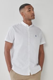 Weiß - Regular Fit - Short Sleeve Stretch Oxford Shirts (966603) | 32 €