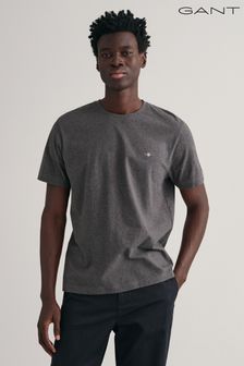 Antracite Grey Melange - Gant T-Shirt mit Wappen-Logo (966854) | 70 €