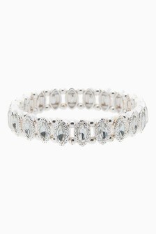 And Crystal Effect Stretch Bracelet