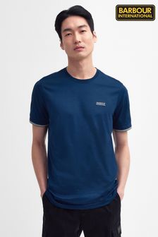 Marineblau - Barbour® International Philip T-Shirt mit Zierstreifen an den Bündchen (967003) | 61 €