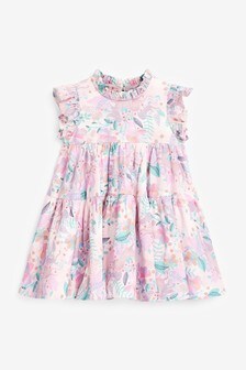 Robe en jersey de coton à superpositions (3 mois - 7 ans)