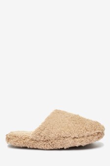 Chaussons en imitation peau de mouton style mule