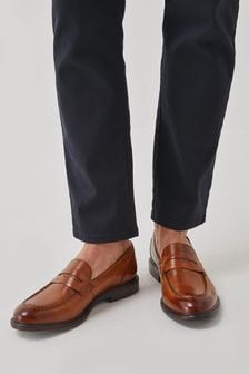 Leather Trident Loafers