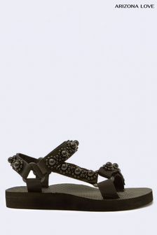 Schwarz/dunkel - Arizona Love Trekky Sandalen mit Perlenverzierung (968562) | 218 €