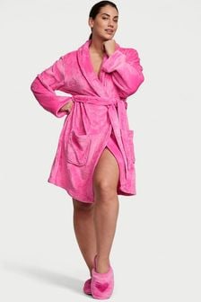 Victoria's Secret Hollywood Pink Heart Cosy Short Dressing Gown (969118) | €56