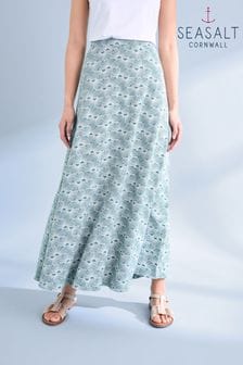 Seasalt Cornwall Teal Blue Rose Skirt (969823) | €43