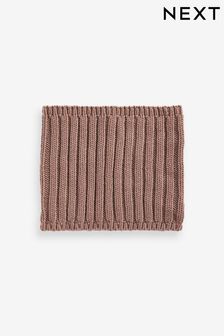 Mink Brown Ribbed Knitted Snood (1-16yrs) (969976) | ₪ 19 - ₪ 35