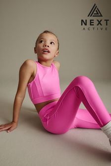 Bright Pink Sports Leggings (3-16yrs) (970039) | KRW21,300 - KRW32,000