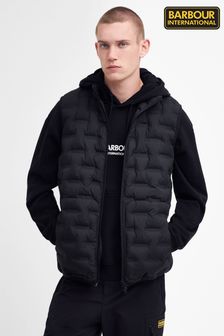 Barbour® International Edge Welded Quilted Black Gilet (970212) | $327