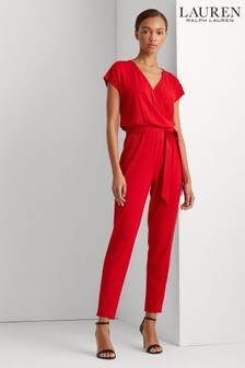 Lauren Ralph Lauren Red Dempsey Jumpsuit