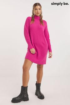 Simply Be Knitted Roll Neck Mini Dress (970724) | €16