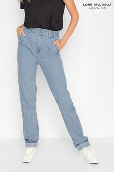 Long Tall Sally Blue Paperbag Waist Tapered Jeans (970844) | €32