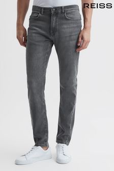 Reiss Washed Grey Harry Super Skinny Washed Jeans (970969) | AED850
