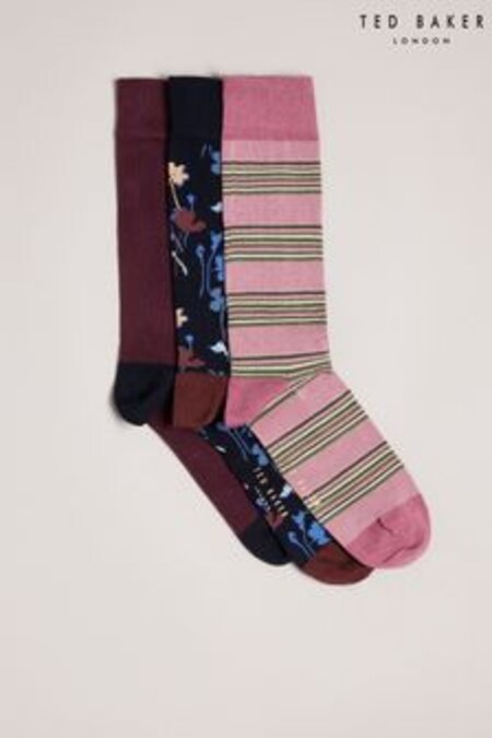 Ted Baker Natural Howkind Socks Three Pack (971051) | €32