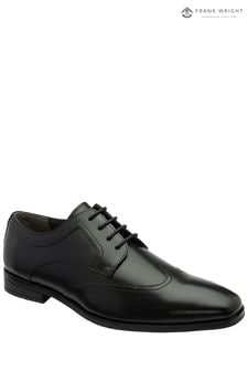 Frank Wright Black Suede Lace-Up Derby Mens Shoes (971172) | $76
