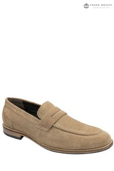 Frank Wright Natural Mens Suede Slip-On Loafers (971204) | AED360