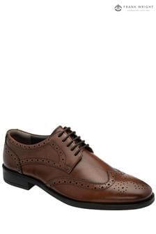 Frank Wright Brown Leather Lace-Up Mens Brogues (971259) | AED305