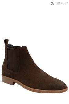 Frank Wright Brown Suede Chelsea Mens Boots (971535) | kr844