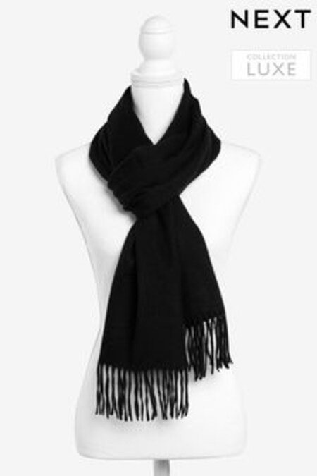 Negru - Fular Collection Luxe din cașmir (971759) | 486 LEI