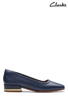 Clarks Blue Leather Seren30 Court Shoes (971809) | €114