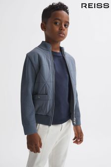 Airforce Blue - Reiss стеганая куртка на молнии Amos Hybrid (972641) | €91