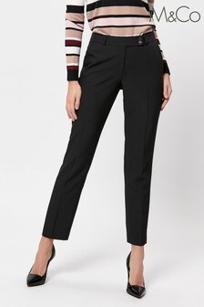 M&Co Petite Black Slim Leg Stretch Trousers (972703) | 27 €