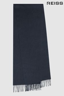 Reiss Airforce Blue Picton Cashmere Blend Scarf (972731) | KRW153,000