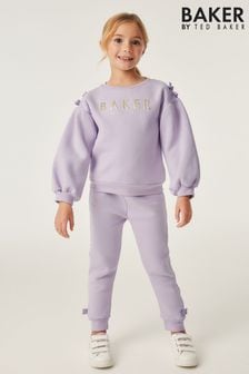Baker by Ted Baker (12-18mths- 13yrs) Bow Sweater and Joggers Set (972804) | 234 SAR - 281 SAR