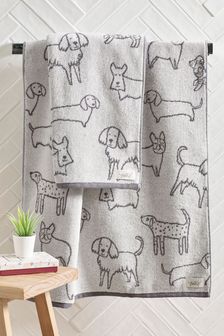 Grey Dog Print Towel (972961) | $12 - $26