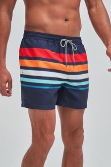 Multicolour Stripe Swim Shorts