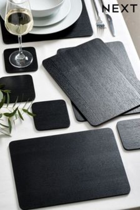 Set de 4 posavasos y manteles individuales de madera Veneer (973051) | 32 €