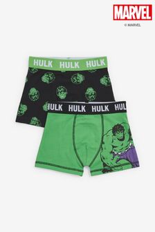 Green/Black Marvel® Hulk 2 Pack Trunks (2-12yrs) (973116) | ₪ 35 - ₪ 43