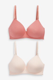 Lot de deux soutiens-gorges Daisy légèrement rembourrés sans armatures
