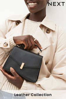 Black Mini Leather Handheld Bag (973444) | €22