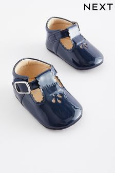 أزرق داكن أزرق - حذاء بحزام علوي شكل T للبيبي (0-24 شهرًا) (973494) | 60 ر.س
