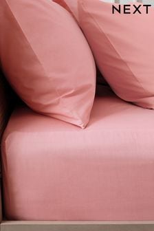 Rose Pink Cotton Rich Deep Fitted Sheet (974152) | €15.50 - €25