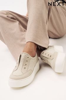 Stone - Signature Forever Comfort® Chunky Wedge Slip-on Platform Trainers (974189) | NT$1,820