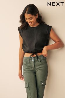Khaki Green Lift, Slim And Shape Slim Cargo Jeans (974238) | $73