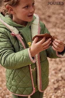 Joules Kali Cream Fleece Lined Reversible Quilted Jacket (974899) | 77 € - 84 €