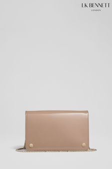 LK Bennett Cici Patent Leather Clutch Bag