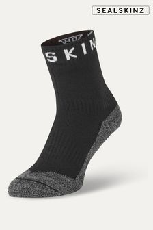 Sealskinz Somerton Waterproof Warm Weather Soft Touch Ankle Length Black Socks (976200) | AED183