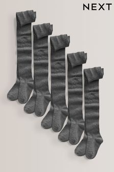 灰色 - 5雙裝純棉學生襪褲 (976266) | NT$710 - NT$1,020