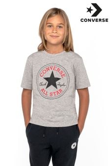Серая футболка Converse Chuck с нашивкой (976587) | 8 930 тг