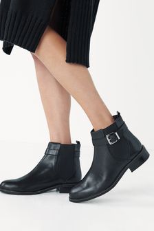 Forever Comfort® Studded Leather Chelsea Boots